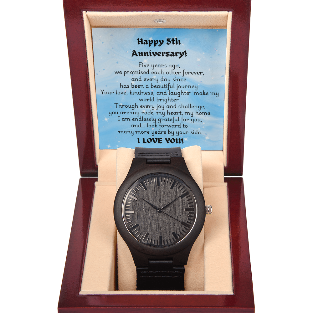 Wooden Watch - Anniversary 5