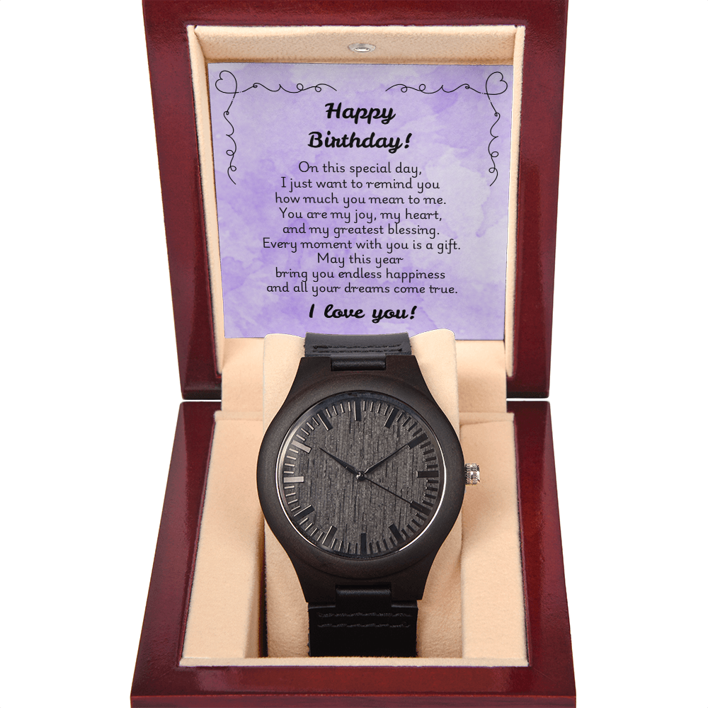 Wooden Watch - Birthday 1
