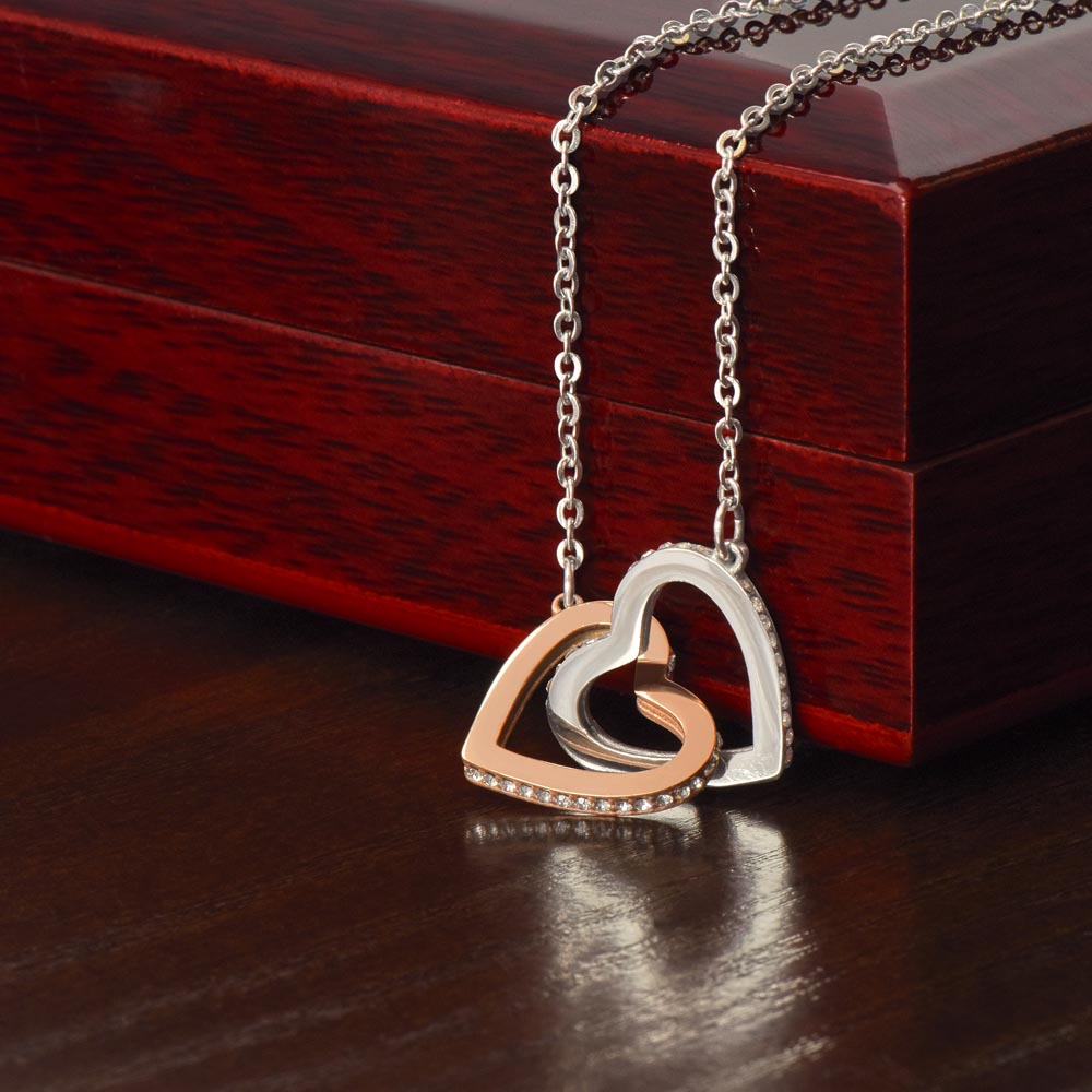 Interlocking Hearts Necklace - without message card