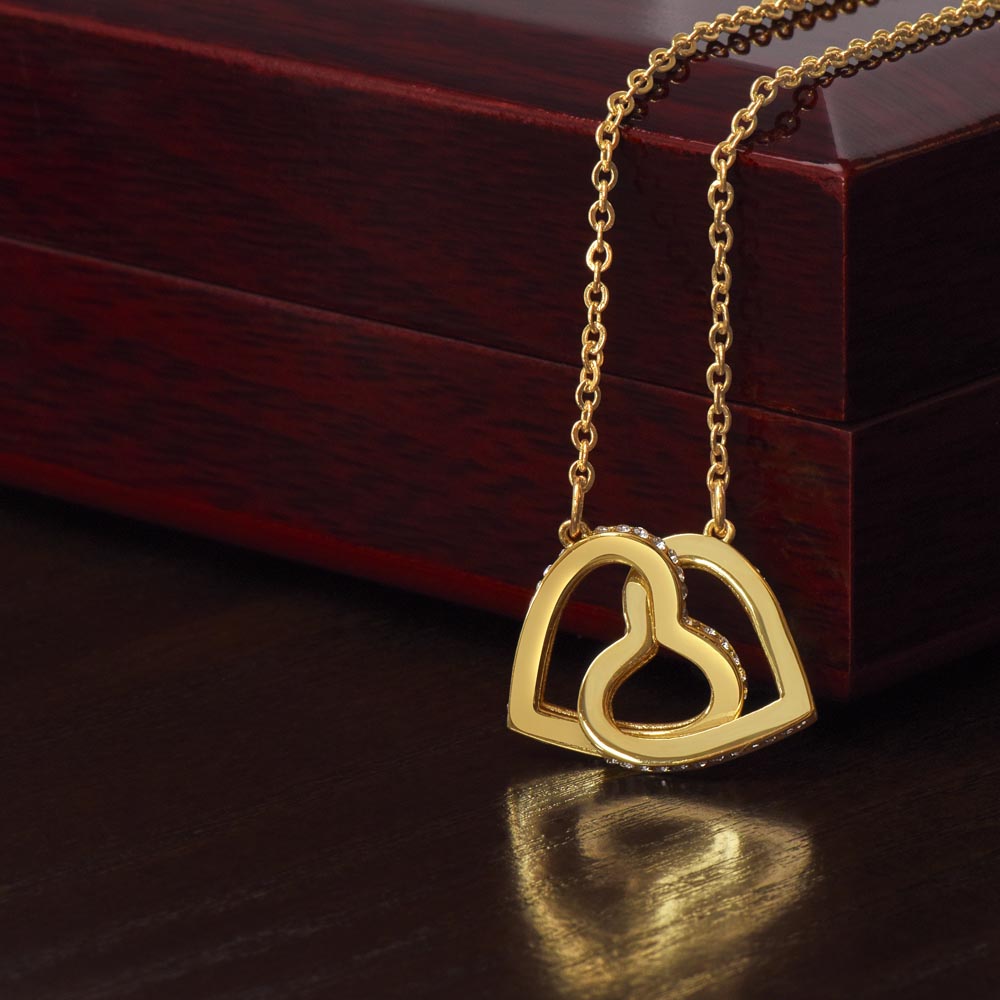 Interlocking Hearts Necklace - without message card