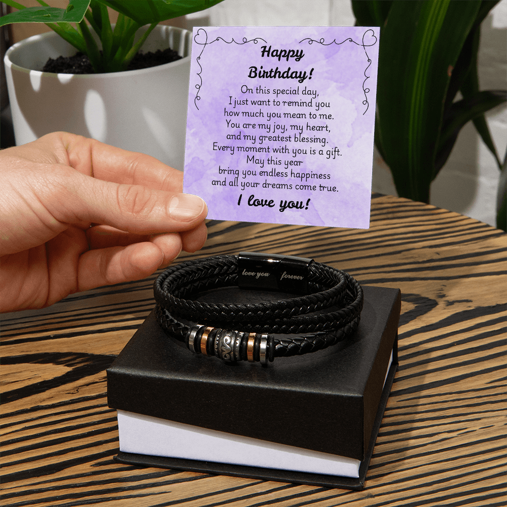 Love You Forever Bracelet - Birthday 1