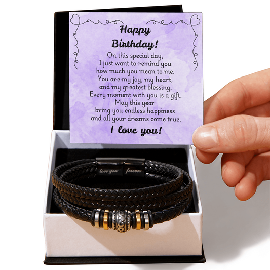 Love You Forever Bracelet - Birthday 1