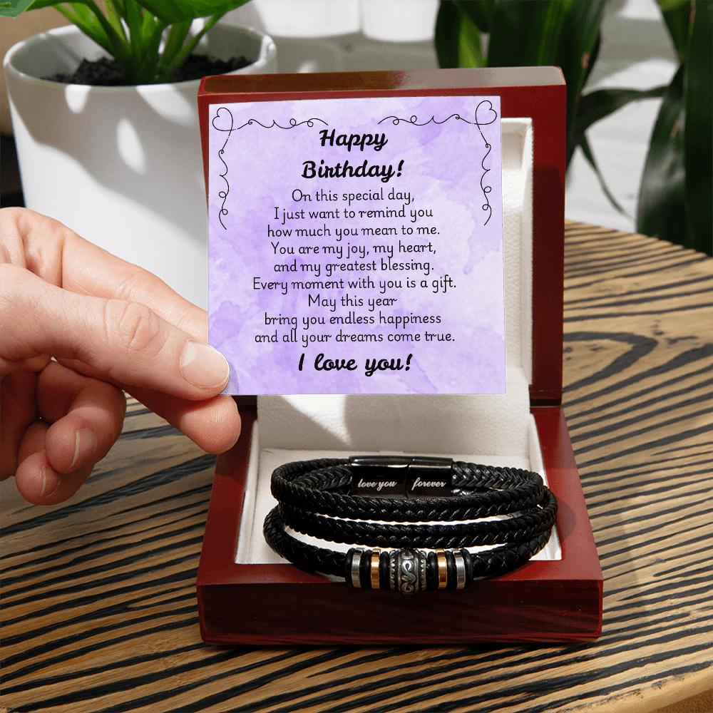 Love You Forever Bracelet - Birthday 1