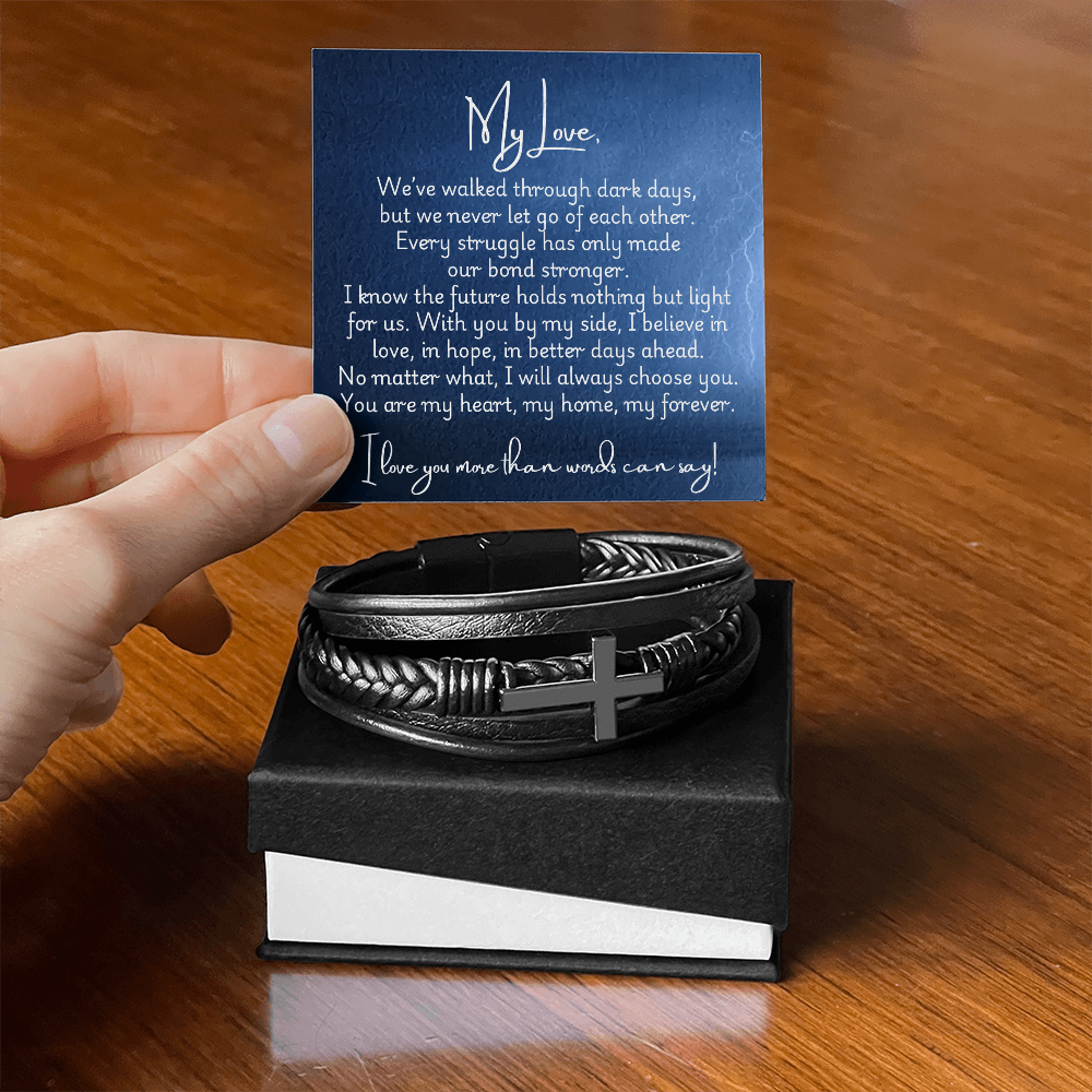 Men's Cross Bracelet - Strong