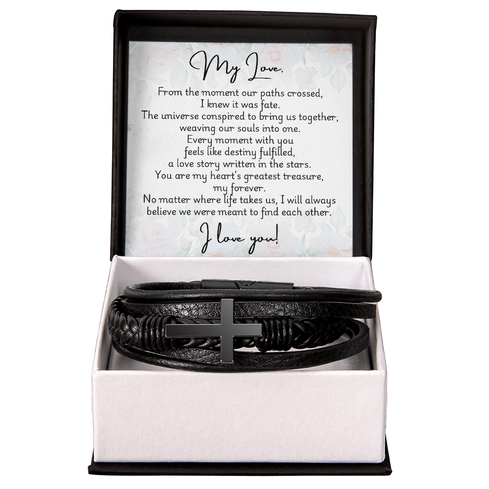 Men's Cross Bracelet - Fate