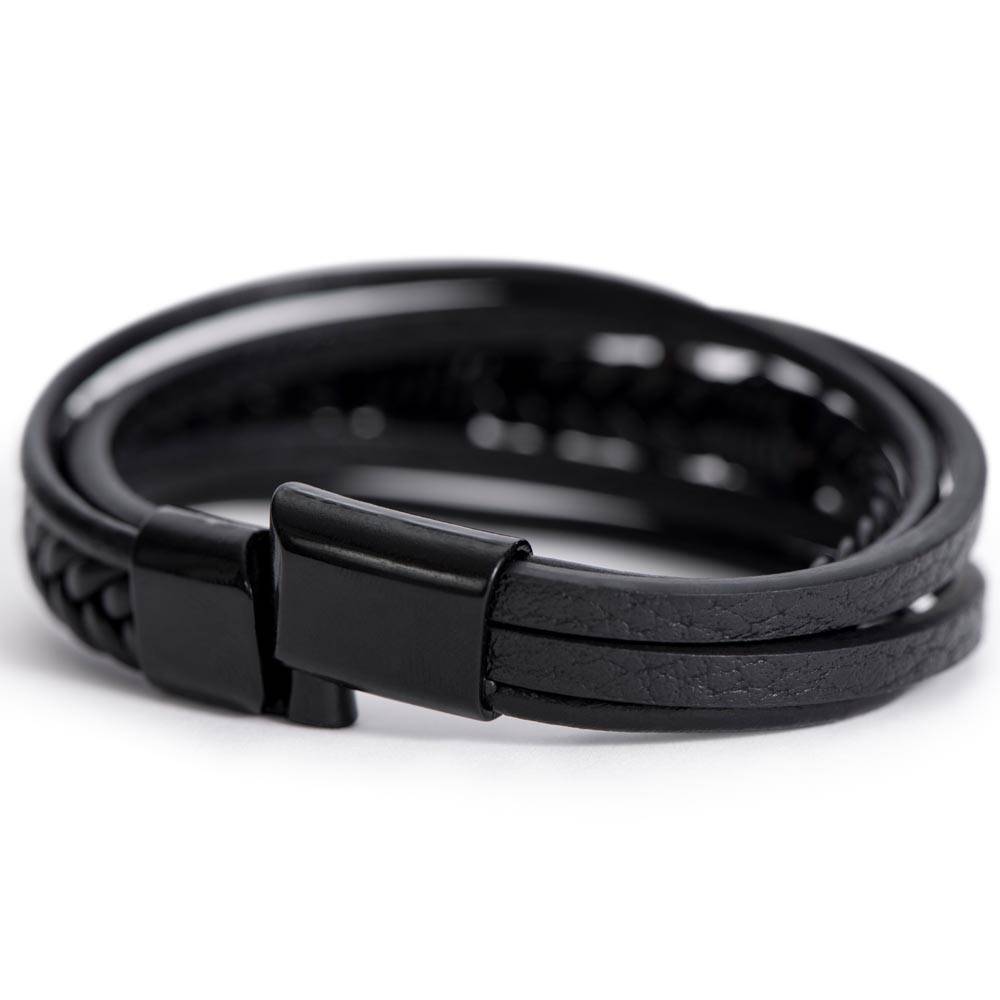 Men's Cross Bracelet - Heart 1