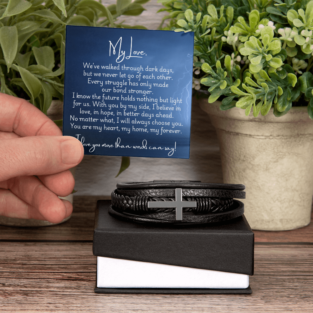 Men's Cross Bracelet - Strong
