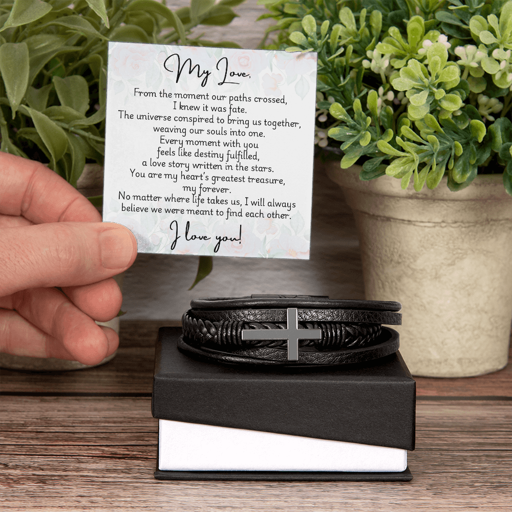 Men's Cross Bracelet - Fate