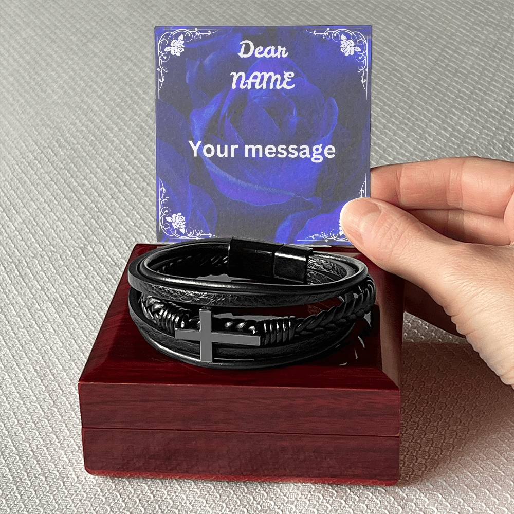 Men's Cross Bracelet - personal