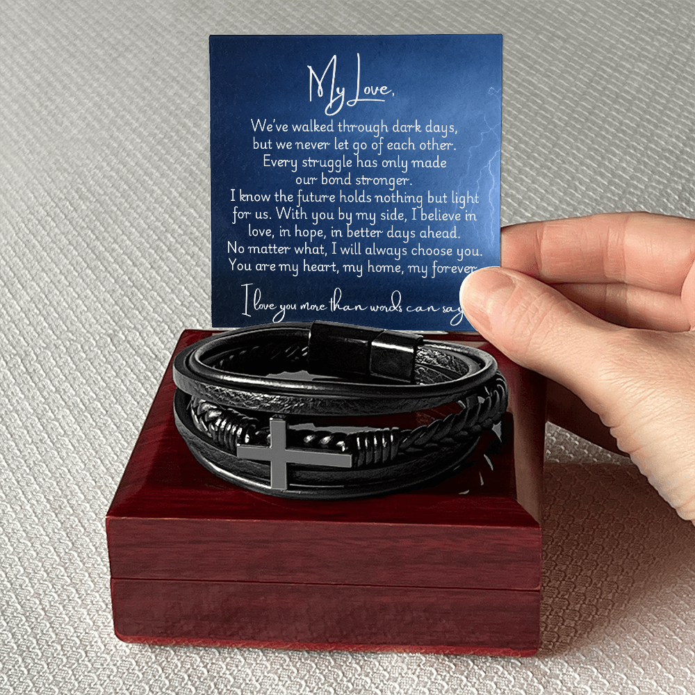 Men's Cross Bracelet - Strong
