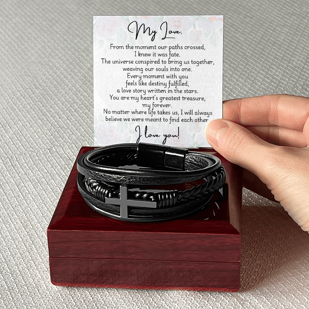 Men's Cross Bracelet - Fate