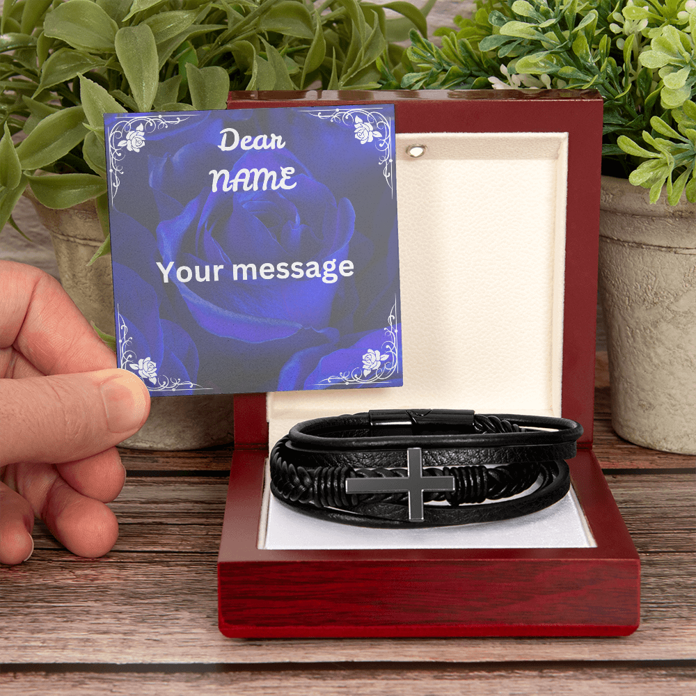 Men's Cross Bracelet - personal