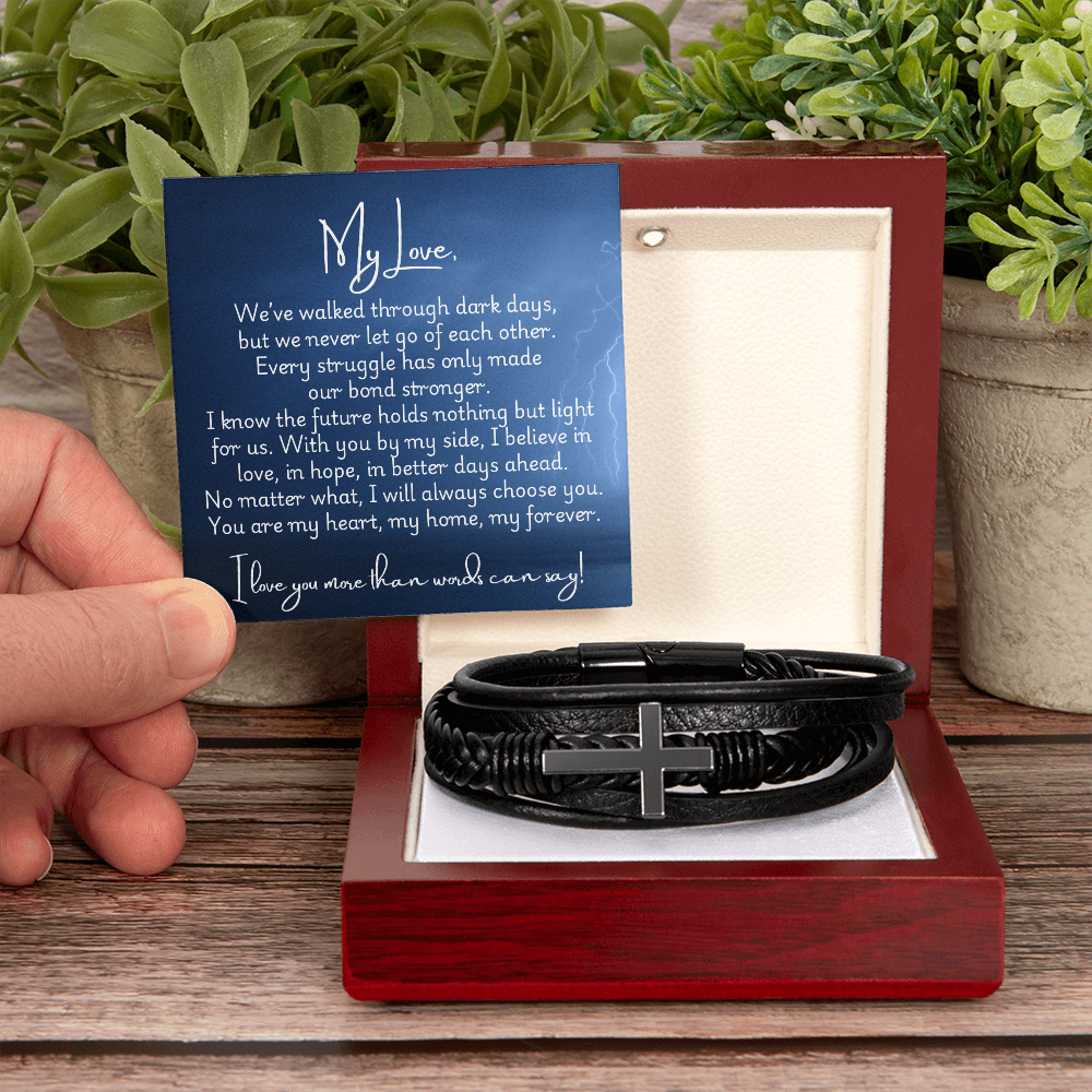 Men's Cross Bracelet - Strong