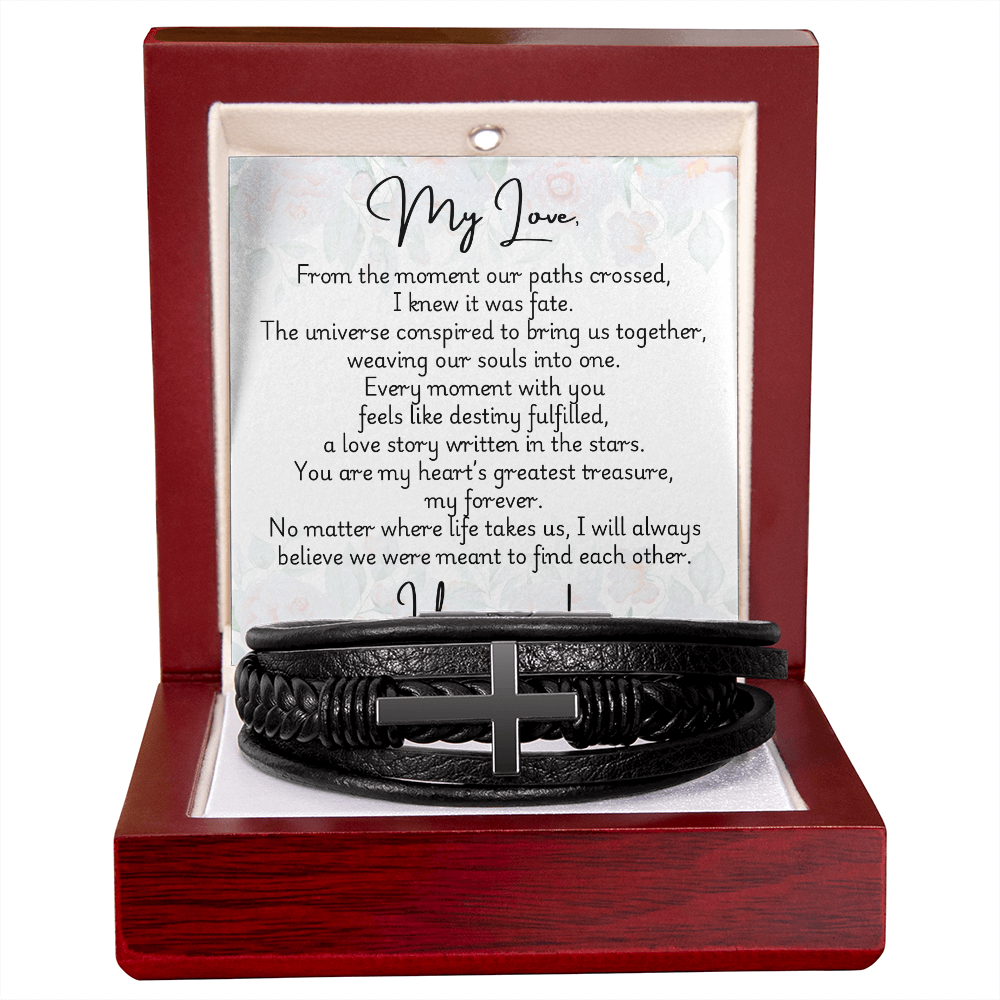 Men's Cross Bracelet - Fate