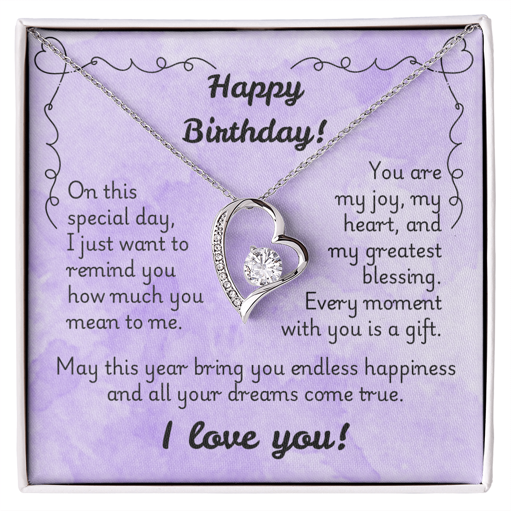 Forever Love Necklace - Birthday 1