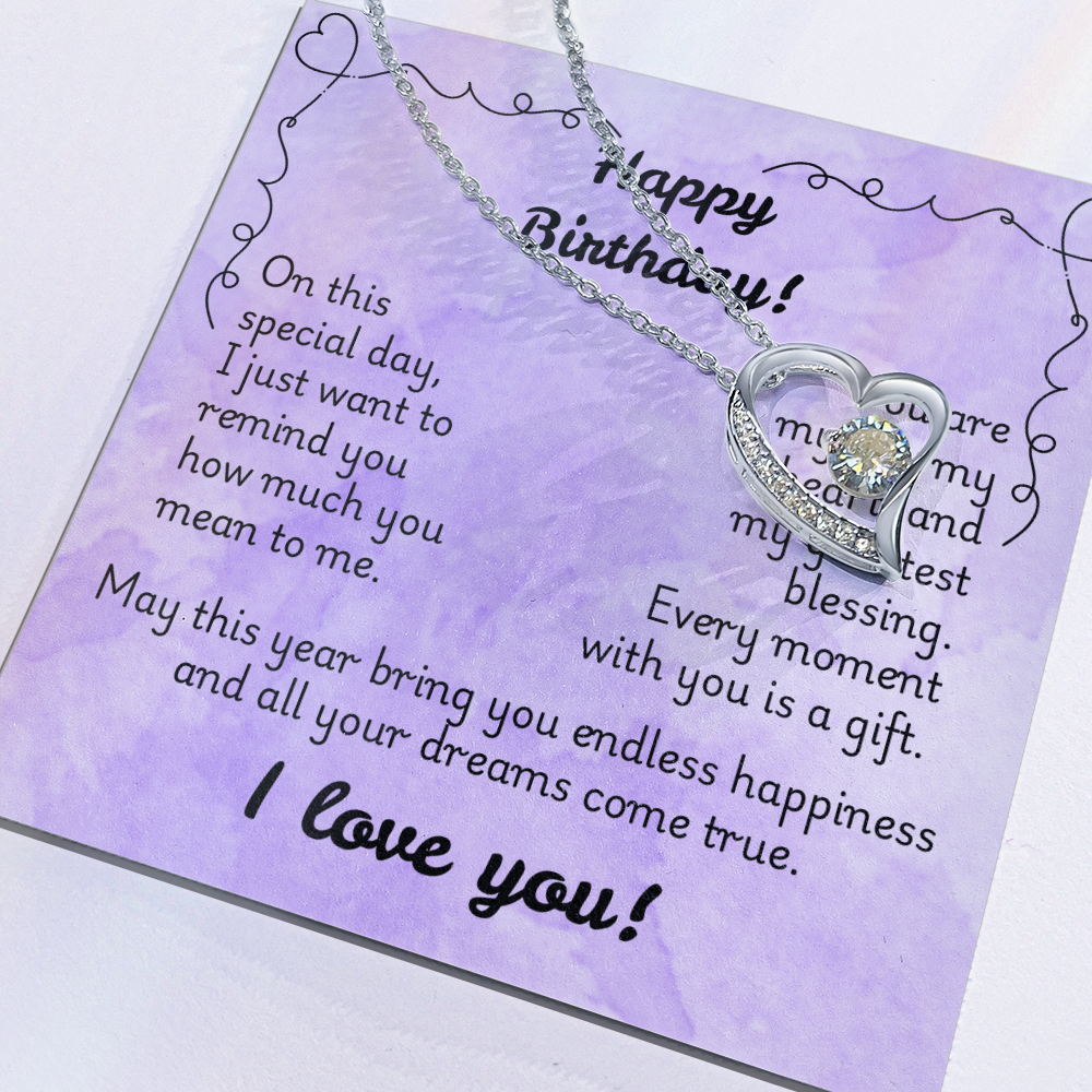 Forever Love Necklace - Birthday 1