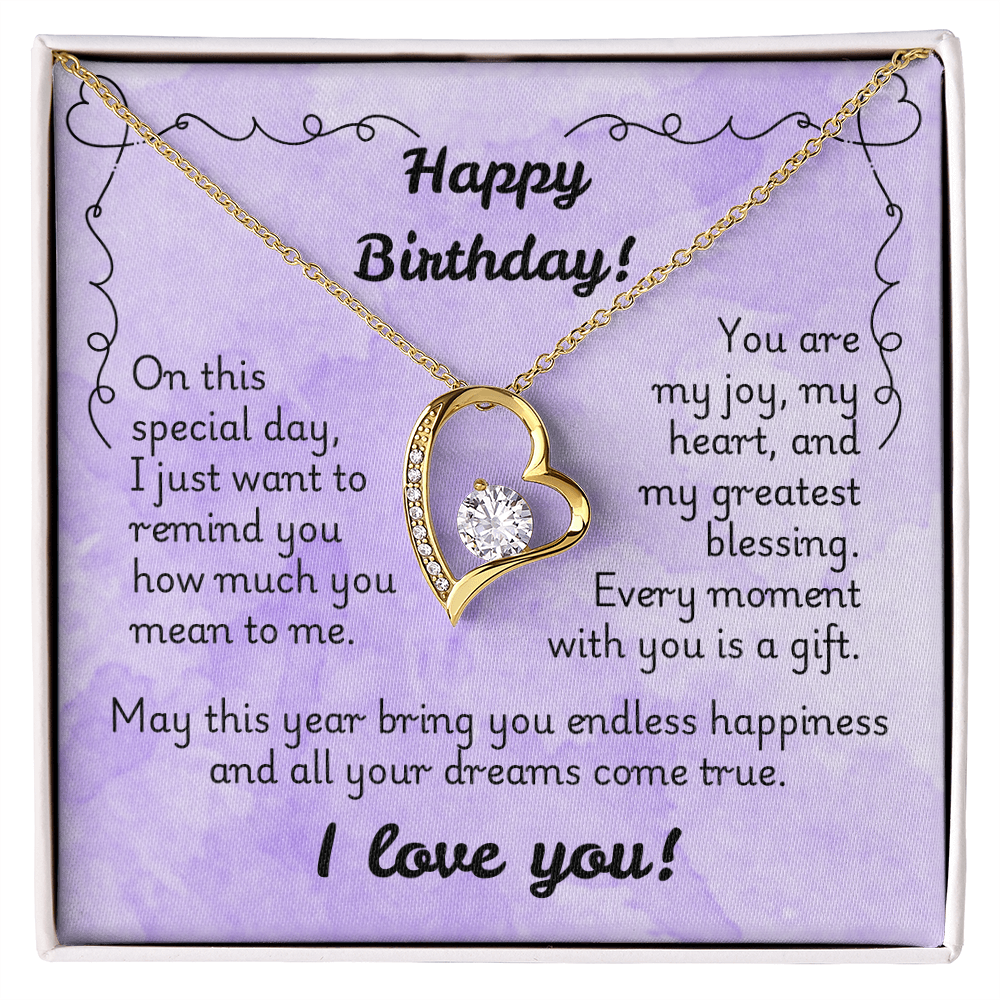 Forever Love Necklace - Birthday 1
