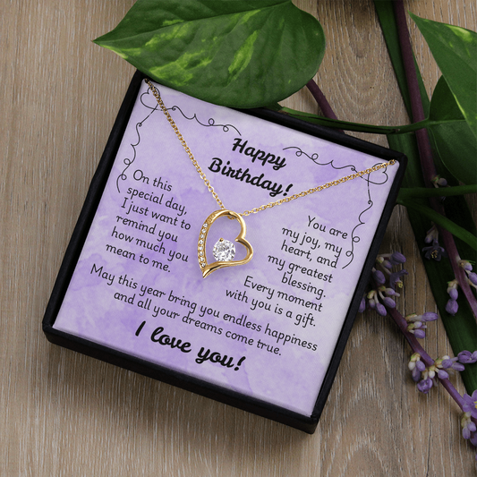 Forever Love Necklace - Birthday 1