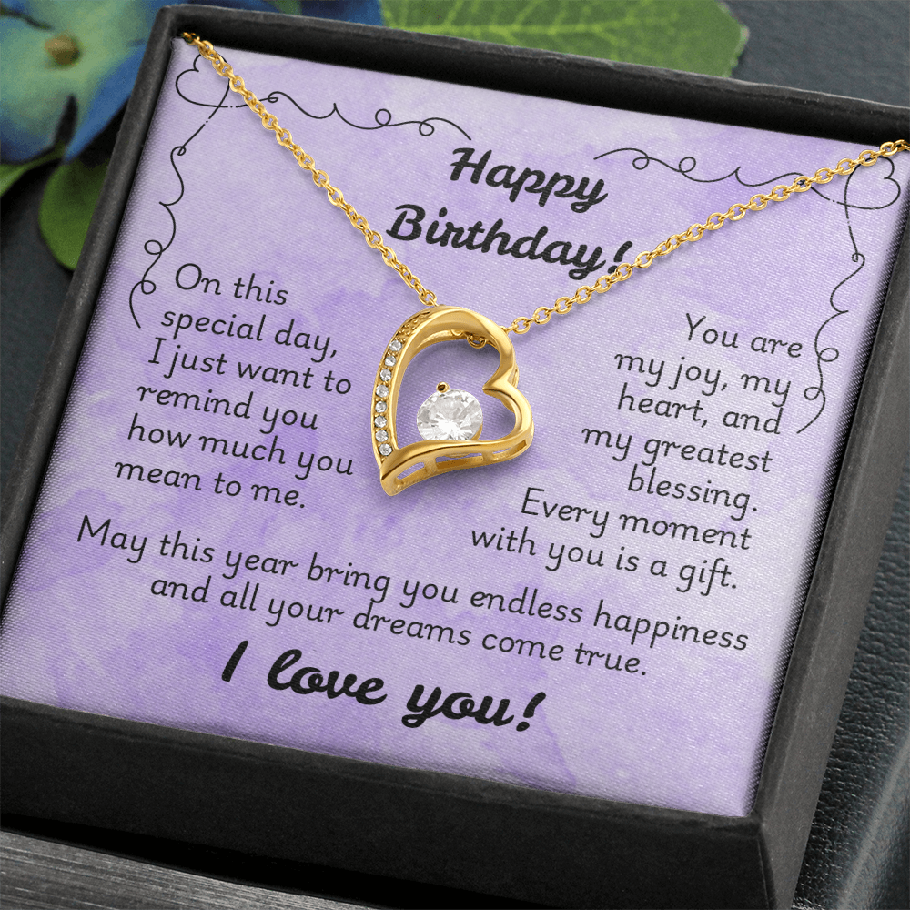Forever Love Necklace - Birthday 1
