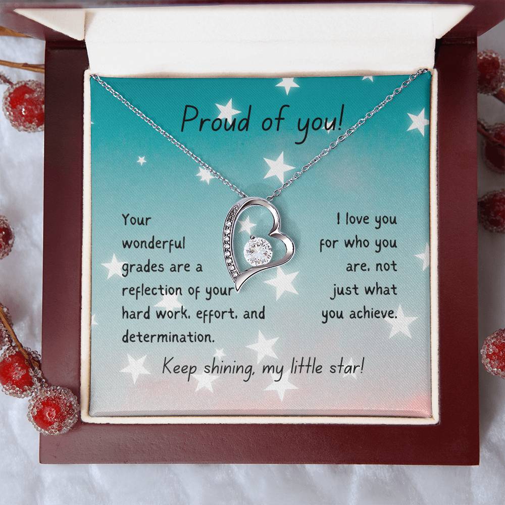 Forever Love Necklace - Proud of you - good grades