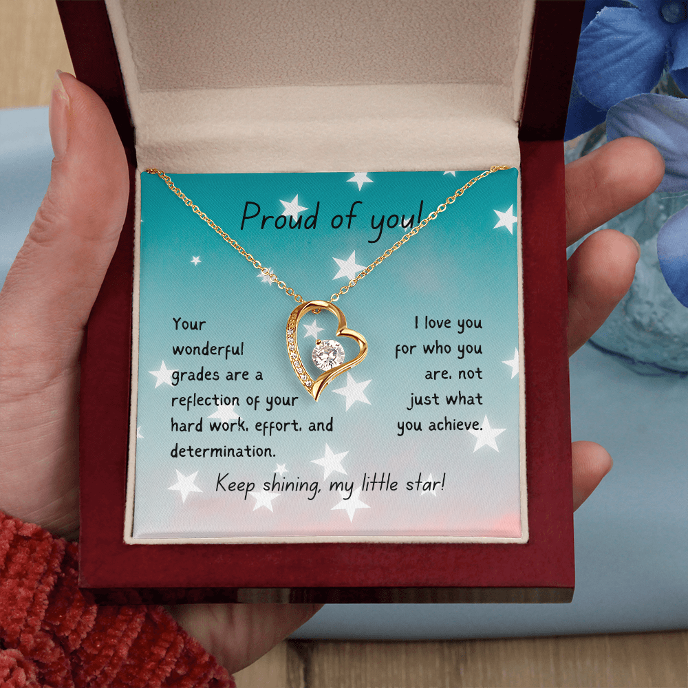 Forever Love Necklace - Proud of you - good grades