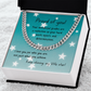 Cuban Link Chain - Proud of you - good grades