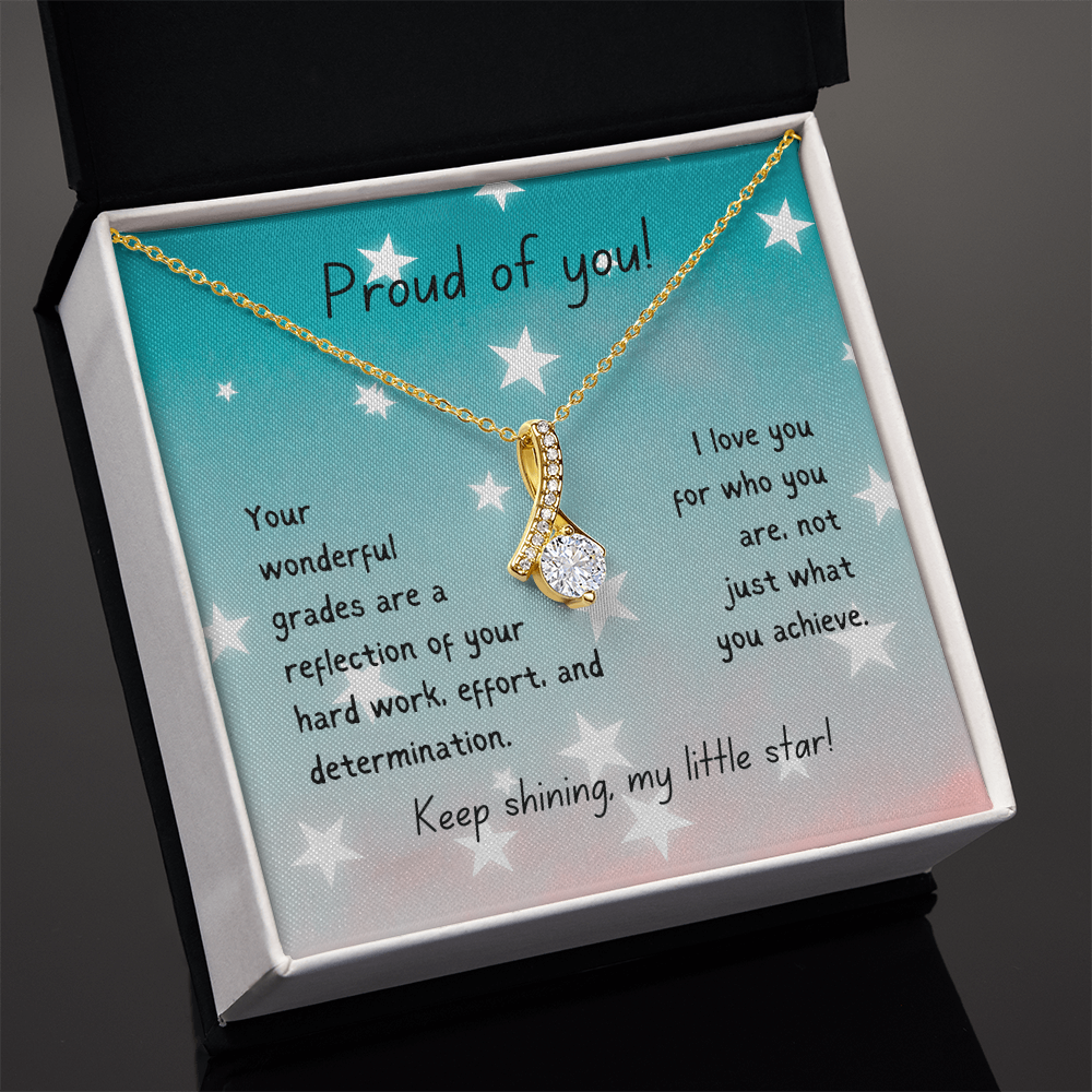 Alluring Beauty Necklace - Proud of you - good grades