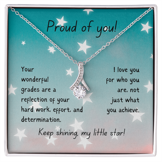 Alluring Beauty Necklace - Proud of you - good grades