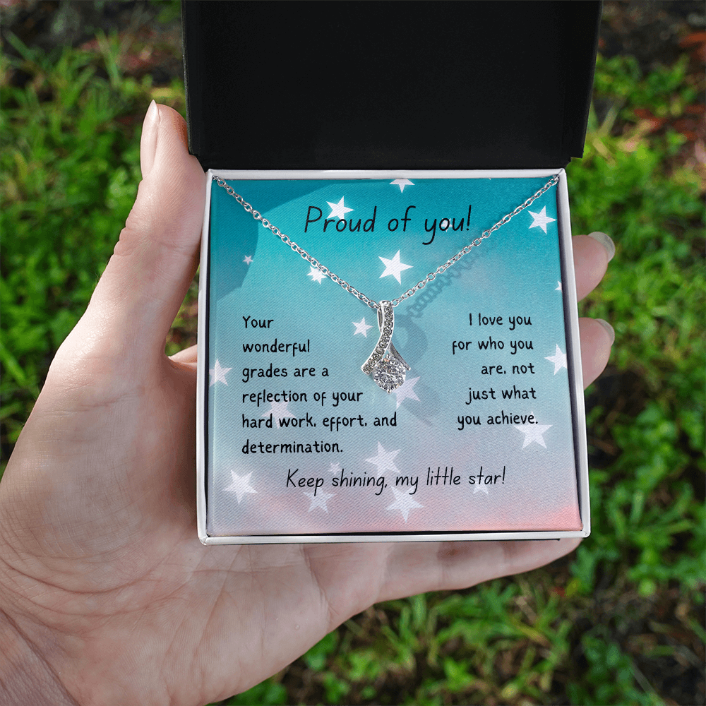 Alluring Beauty Necklace - Proud of you - good grades