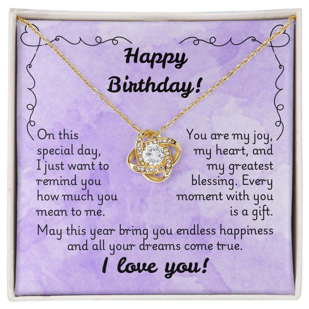 Love Knot Necklace - Birthday 1