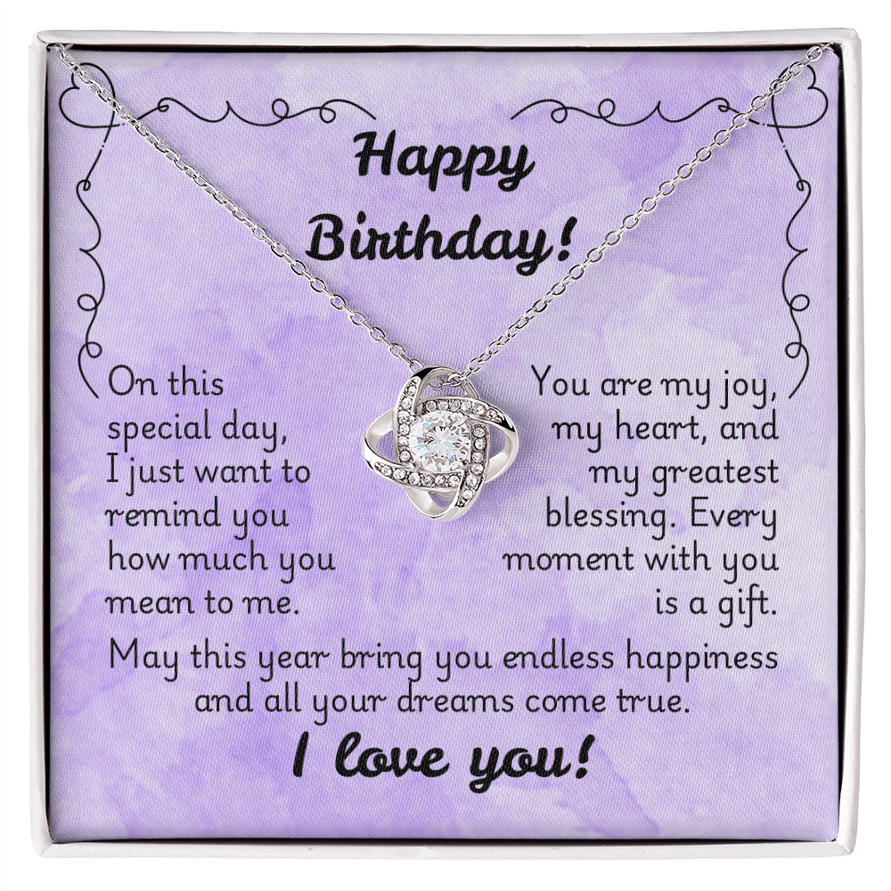 Love Knot Necklace - Birthday 1