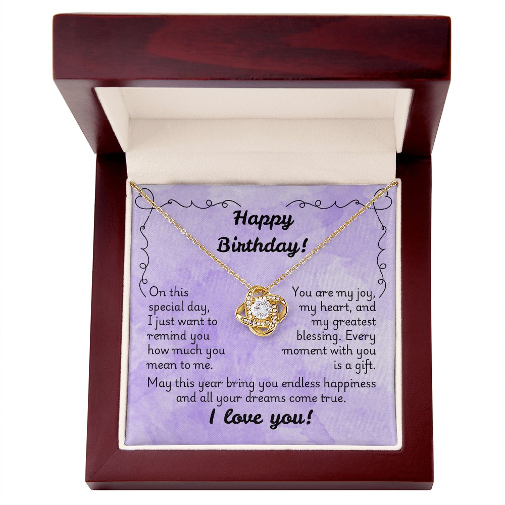 Love Knot Necklace - Birthday 1