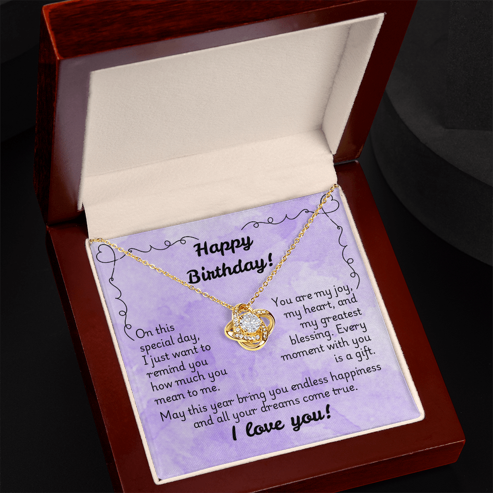 Love Knot Necklace - Birthday 1