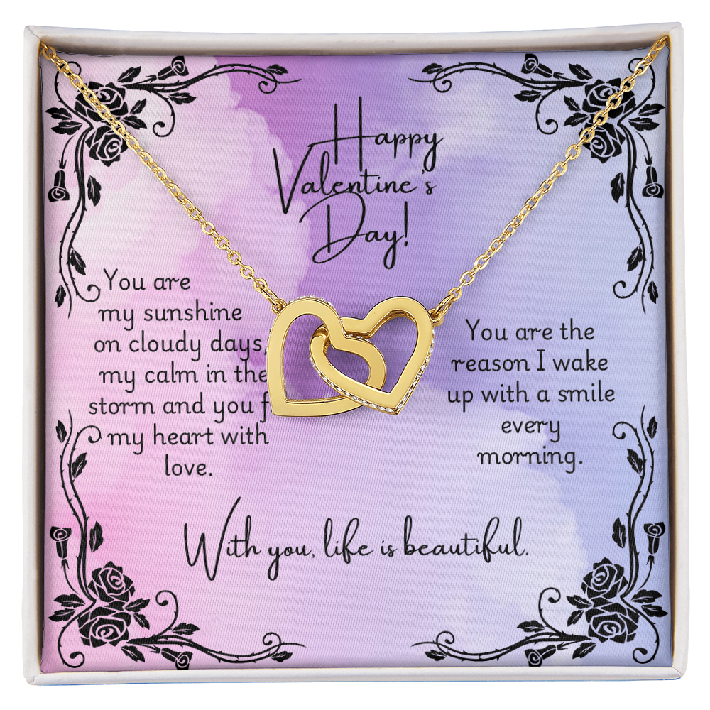 Interlocking Hearts Necklace - Valentine 2