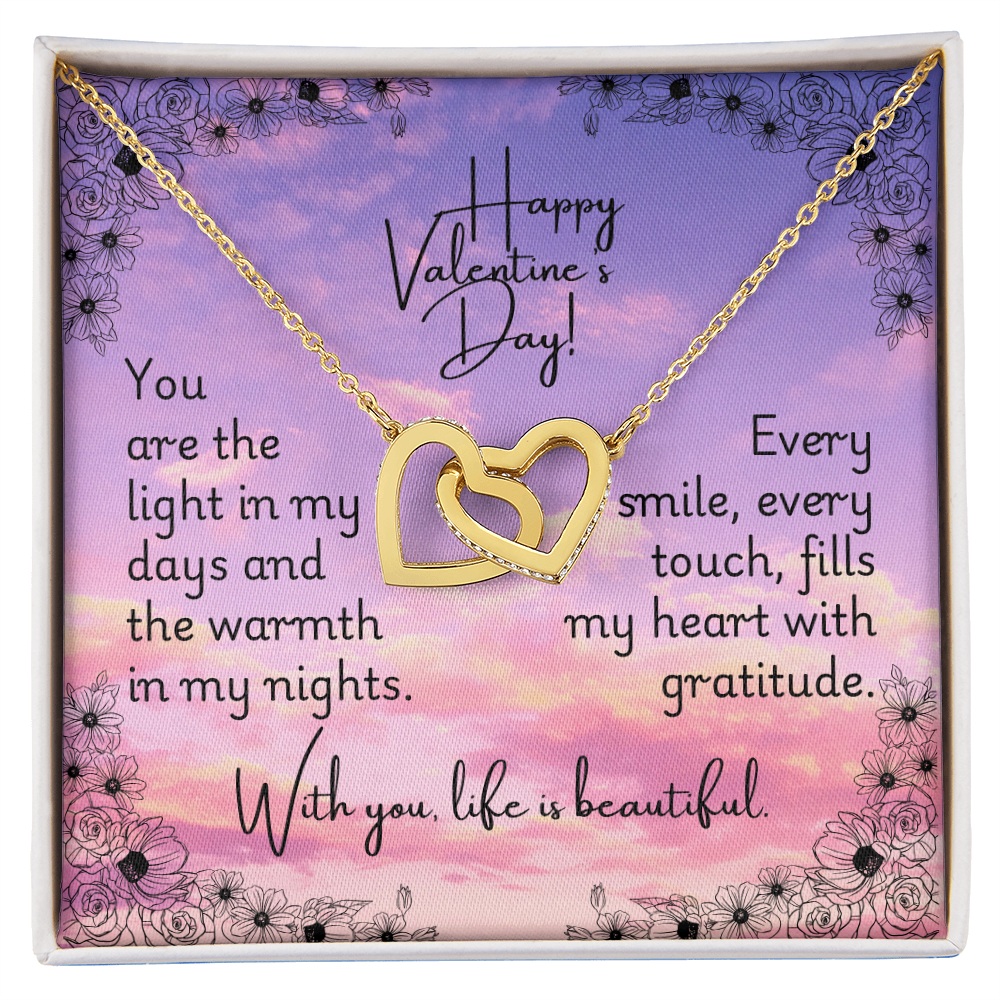 Interlocking Hearts Necklace - Valentine 3