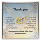 Interlocking Hearts Necklace - Support 2