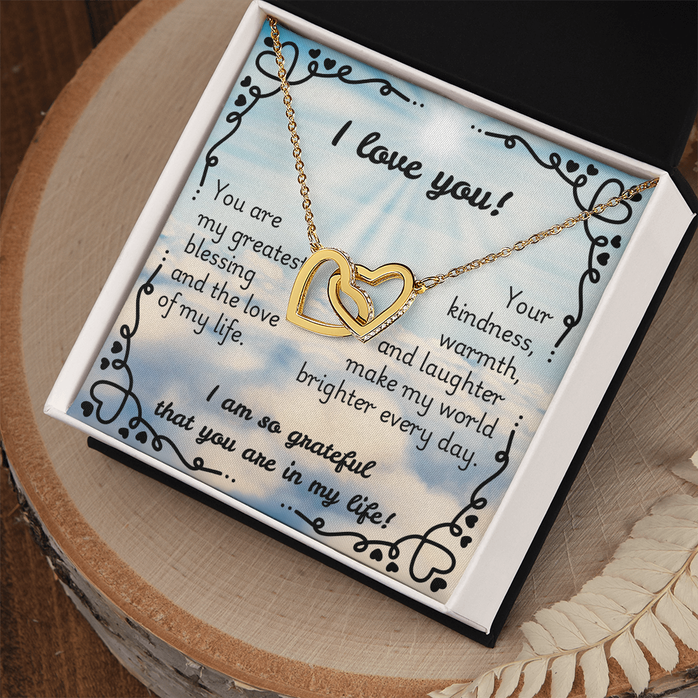 Interlocking Hearts Necklace - Blessing