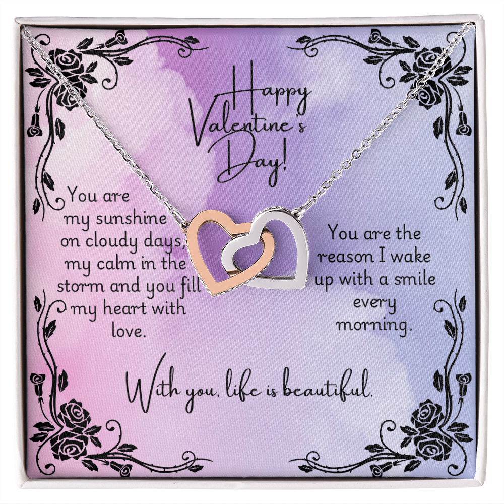 Interlocking Hearts Necklace - Valentine 2