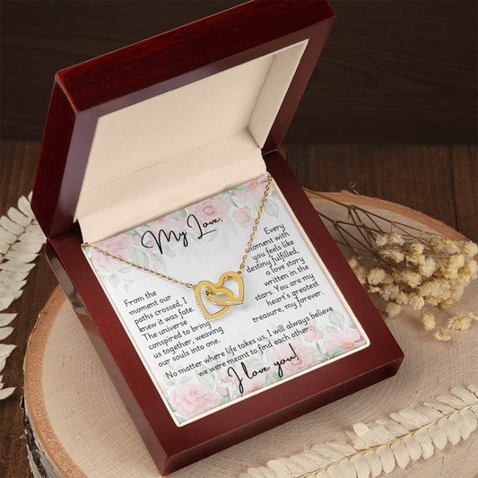 Interlocking Hearts Necklace - Fate