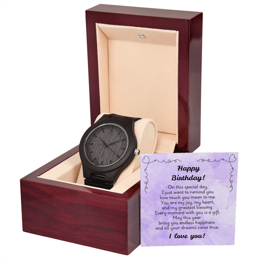 Wooden Watch - Birthday 1