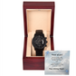 Black Chronograph Watch - Proud of you - Dreams