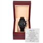 Black Chronograph Watch - Fate