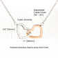 Interlocking Hearts Necklace - without message card