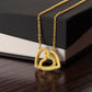 Interlocking Hearts Necklace - without message card