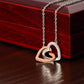 Interlocking Hearts Necklace - without message card