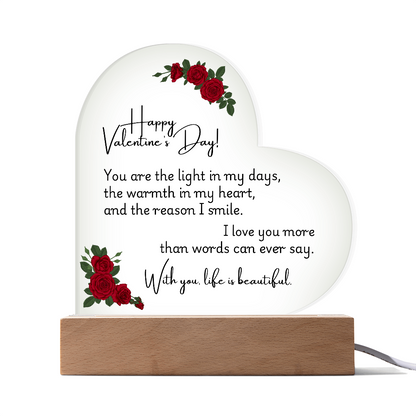 Acrylic Heart - Valentine 1
