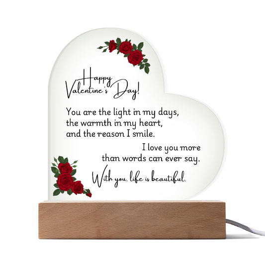 Acrylic Heart - Valentine 1