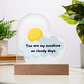 Acrylic Heart - You are my sunshine