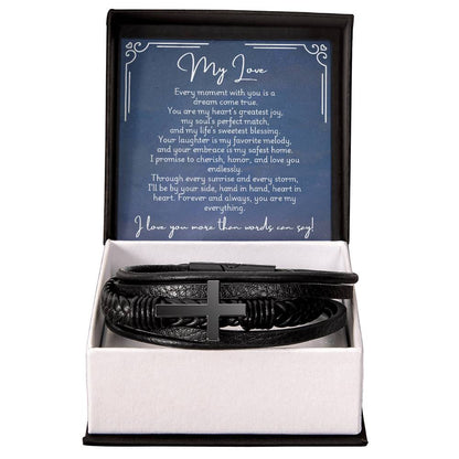 Men's Cross Bracelet - Fiancé 1