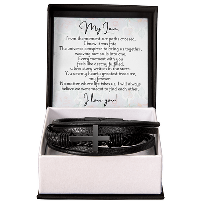 Men's Cross Bracelet - Fate